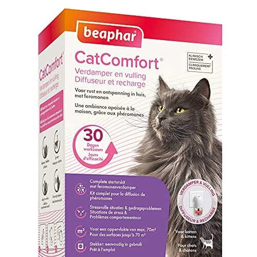 BEAPHAR – CATCOMFORT - Diffuseur électrique de phéromones pour chat – Réduit ...
