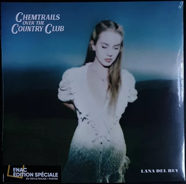 LP LANA DEL REY Chemtrails over the country club  Vinyle Rouge Limité NEUF