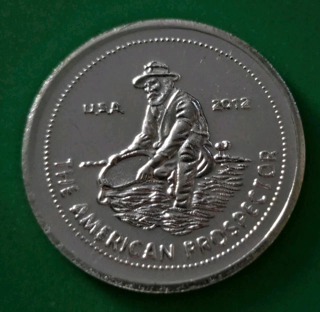 AMERICAN PROSPECTER 1オンスシルバー 1oz Silver Engelhard American Prospector Round. In pre-owned