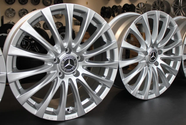 4 Cerchi In Lega Compatibili Mercedes Classe A B C CLA E GLA GLB SLK S V Da 18&quot
