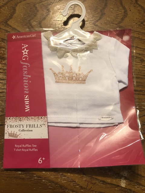 American Girl Frosty Frills Collection Royal Ruffles Tee Nip New Retired
