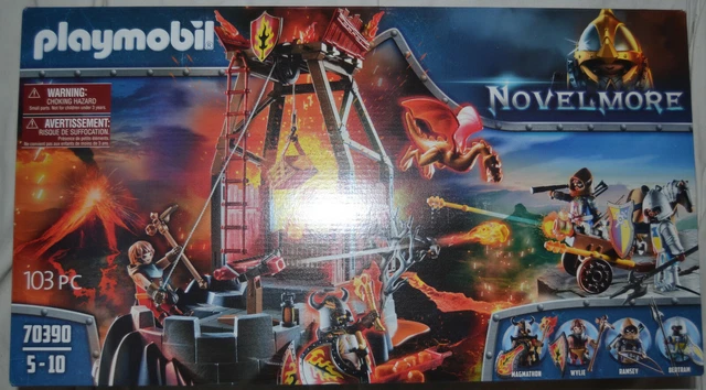 PLAYMOBIL 70390 - Novelmore - Mine de lave des chevaliers Burnham Raiders