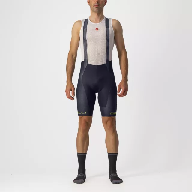 Castelli 2022 Sommer Kostenlos Aero Rc Pro Bibshort Savile Blau/Elektrisch L