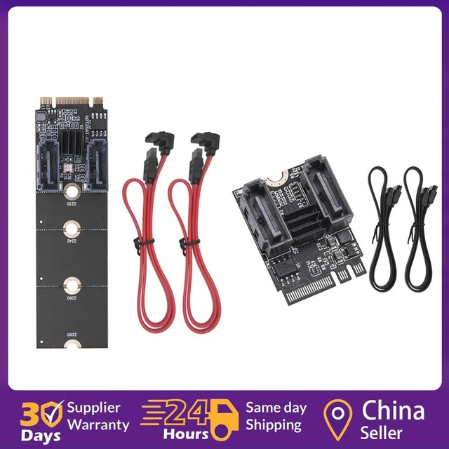 NGFF M2 NVME To SATA3.0 Converter PCIE NVME To Dual SATA 3.0 Card ...