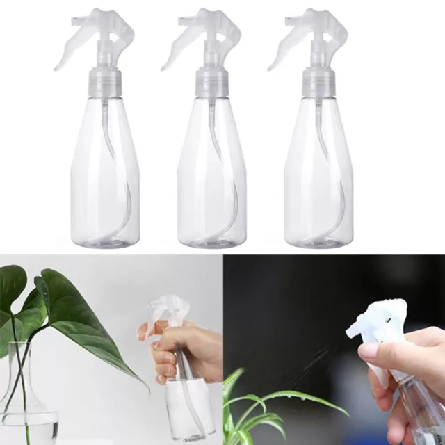 3x Empty Trigger Water Sprayer Hand Spray Bottle Plants Garden Cleaning Flowers