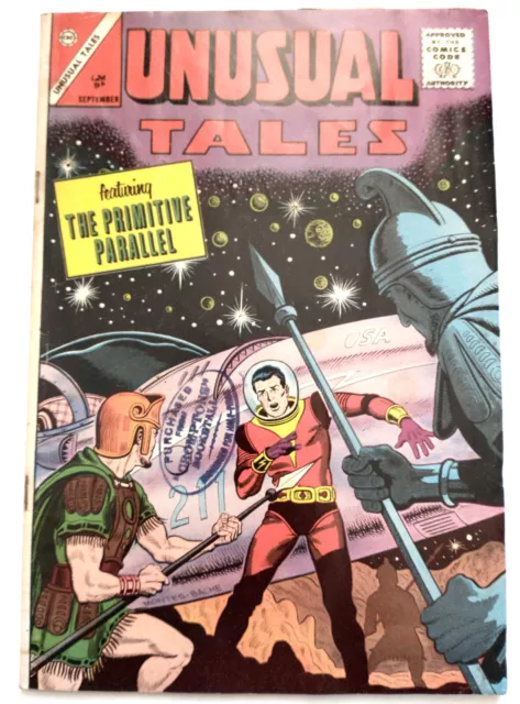 Unusual Tales 41 U.K. variant - Primitive Parallel 1963 Charlton VG/FN