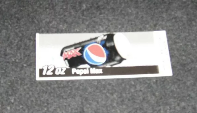 Pepsi Max Mini Vending Machine Label Refrigerator Magnet