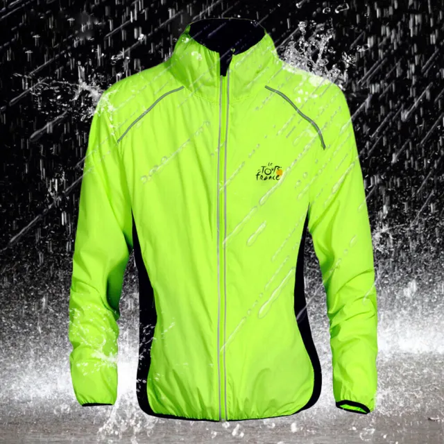 Water-resistent Cycling Jacket Road MTB Bike Windproof Wind Coat for Men Women