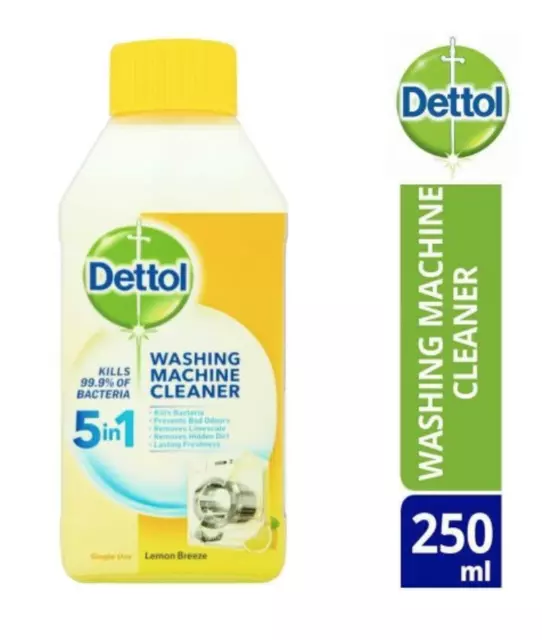 Dettol Washing Machine Cleaner Lemon Breeze 250ml Removes Limescale And Dirt