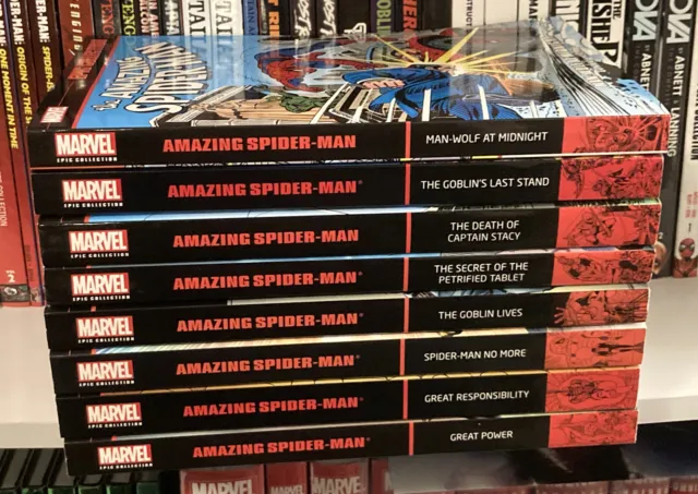 Amazing Spider-Man Epic Collection Vol 1 2 3 4 5 6 7 8 TPB Lot Set Marvel Comics
