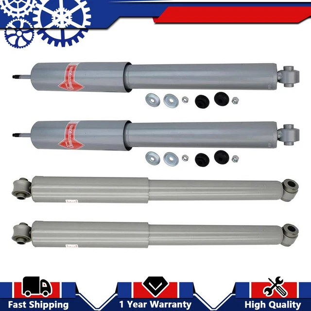 KYB 2 Front & 2 Rear Monotube Gas-A-Just Shock For 1970-1974 Dodge Challenger