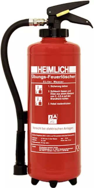 6L Wasser Übungslöscher wiederbefüllbar Feuerlöscher