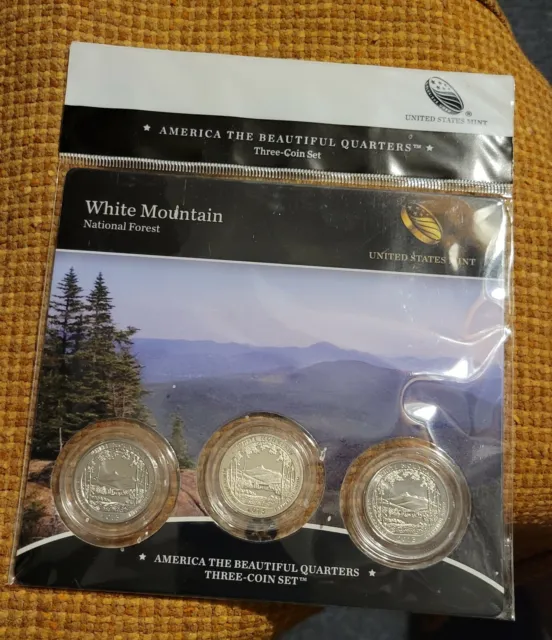 2013 America the Beautiful White Mountain Mint Issue 3 Coin Set