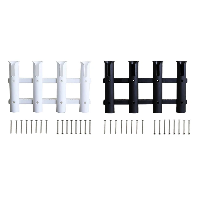 Porte-canne à pêche Tube de support portable à 4 racks pour montage latéral