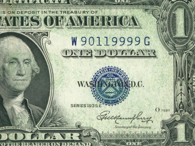 ((TRINARY - 5 OF A KIND)) $1 1935 E Silver Certificate DAILY CURRENCY AUCTIONS