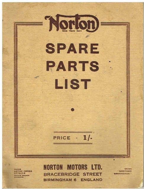 Parts Catalogs, Motorcycle Manuals & Literature, Manuals