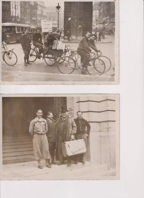 LOT DE 6 anciens photos Louis Chaillot Cycliste Grand Lot Paris France