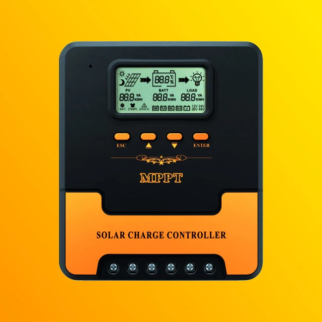 Regolatore di carica solare MPPT 12V/24 V controller PV 50V/100V 20A/40A/60A 0% IVA