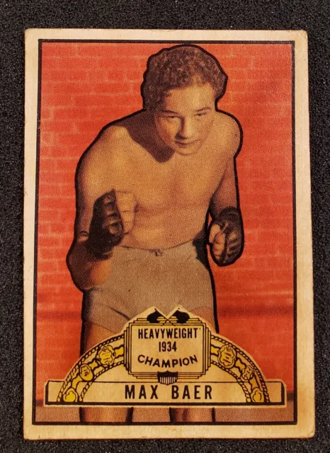 Max Baer 1951 Topps Ringside Boxing Card, #11, Heavy Weight Champ, RARE