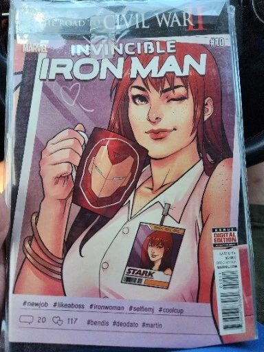 INVINCIBLE IRON MAN #10 (Marvel Comics 2016) 1st Print 2nd App RIRI WILLIAMS