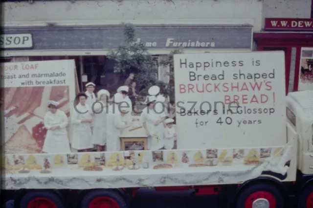 35MM Slide 1970's Glossop Street Parade Bruckshaws Bread Float Social history