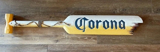 39” Corona Wood Paddle, Wall Art, Tiki Bar 39” Corona Wood Paddle, Wall Art, Tiki Bar
