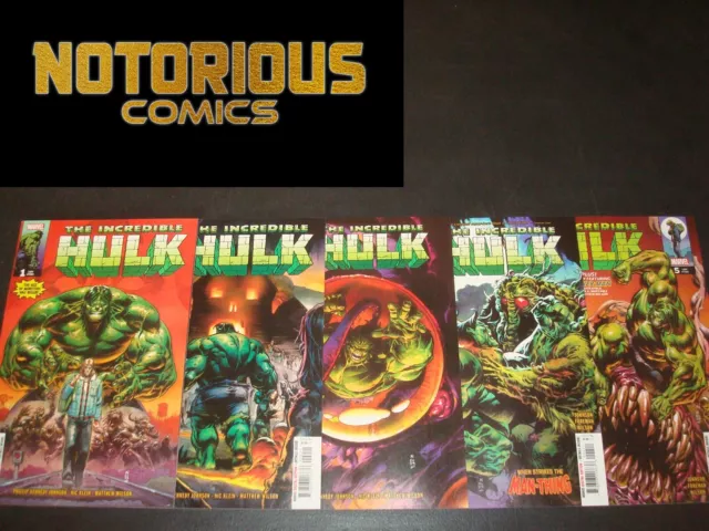 Incredible Hulk 1 2 3 4 5 Complete Comic Lot Run Set Johnson Marvel Collection