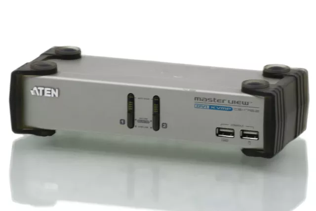 Aten Master View 2 Port DVI KVM Switch USB Audio Sans Bloc Alimentation -