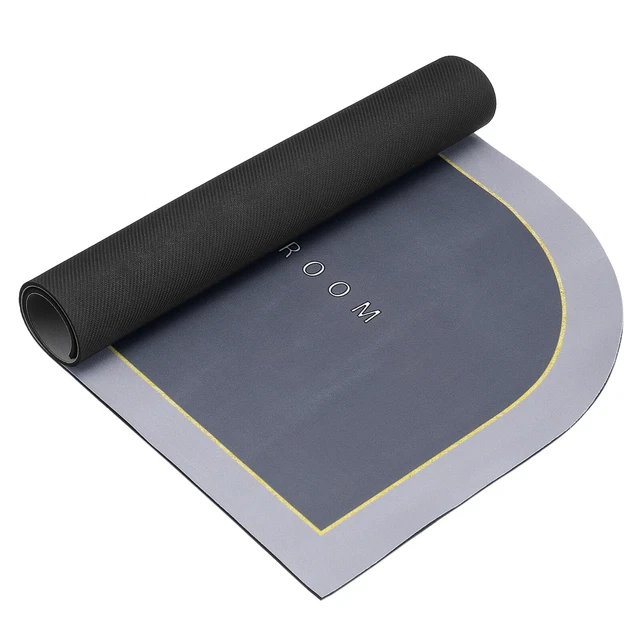 Tappetino bagno in gomma Diatom, tappeto doccia bagno ad asciugatura rapida 24"" x 35,5"" - grigio chiaro