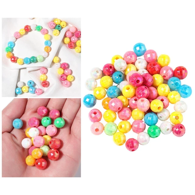 500Pcs Spacer Loose Beads Bracelet Making Collier Charms With Hole 10mm DIY