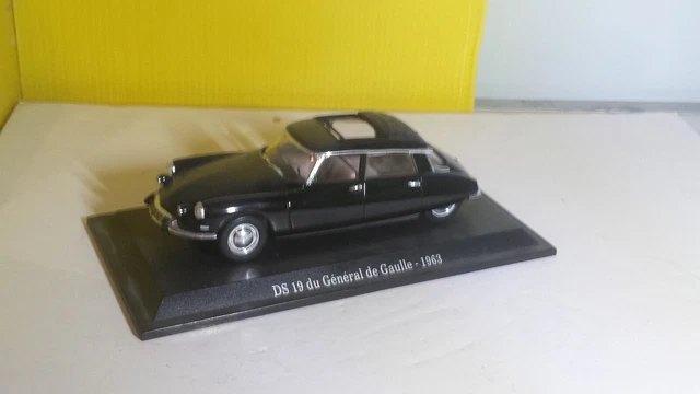 véhicule miniature 1/43  CITROËN DS 19 DU GENERAL DE GAULLE 1963  NOREV