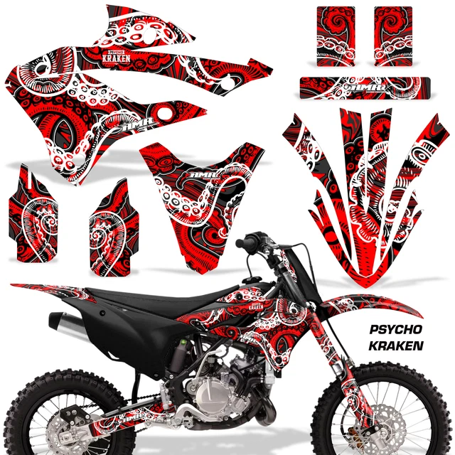Dirt Bike Adesivi Kit Grafica Adesivo Per Kawasaki KX85 & KX112- 22 -a PKRKN R K
