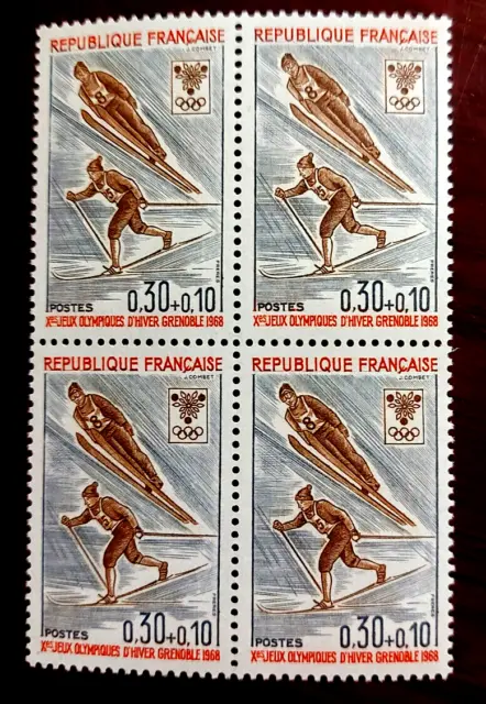 France bloc de 4 timbres  neuf** YV N°  1543 JO de Grenoble