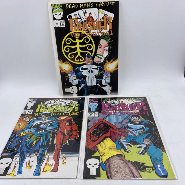 The Punisher “War Journal “ Dead Man’s Hand Vol #1 (#45-46-47) 1992- Mint!