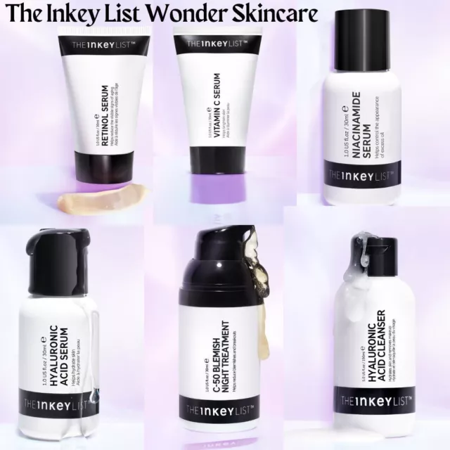 The Inkey List Hyaluronic Acid/Retinol/Niacinamide/Vit C Serums Brand New& BOXED