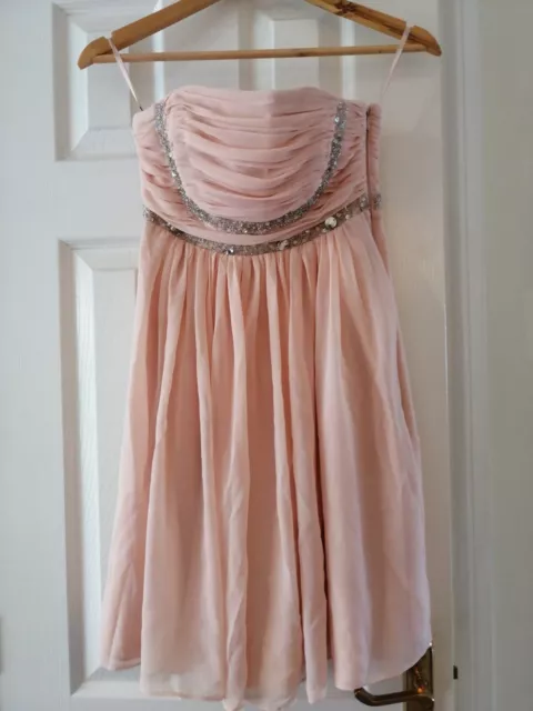 Women's Blush Prom Party Cocktail Dress 6uk