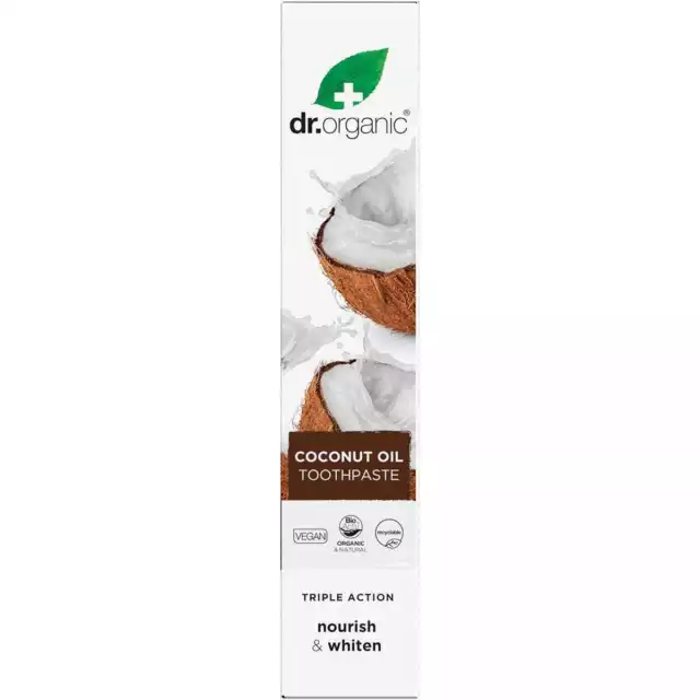 Dr Organic Organic Coconut Oil Toothpaste 100ml 3