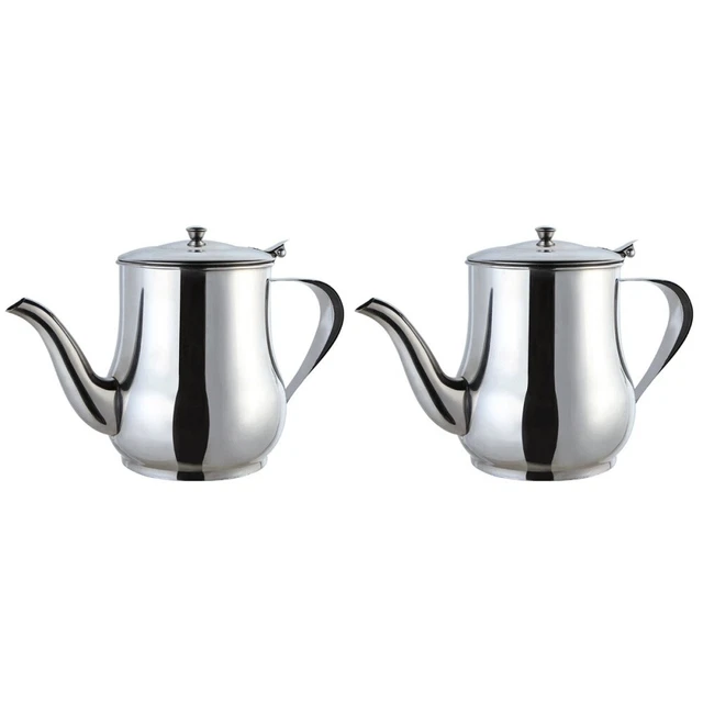 2x frasco de aceite de oliva dispensador botella de aceite de oliva derramador acero inoxidable vinagre puede