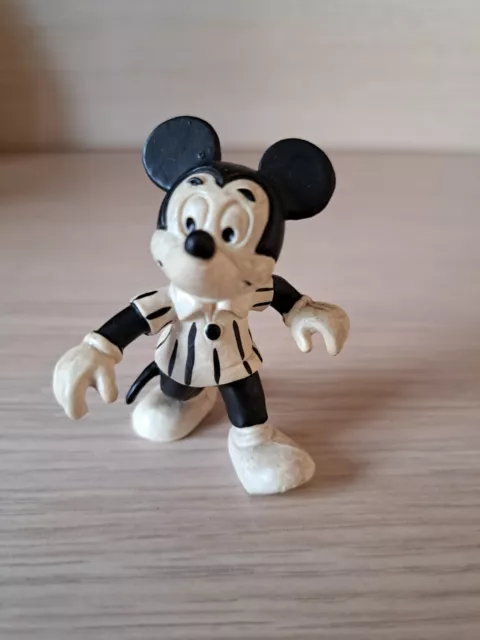 Mickey Mouse white handpainted  Figure Bullyland Disney Germany 80s vintage