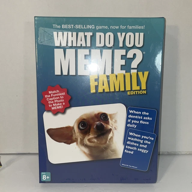 WHAT DO YOU Meme? Family Edition - New Sealed Fun Family Card Game ...