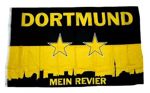 Flagge / Fahne Dortmund Mein Revier Hissflagge 90 x 150 cm