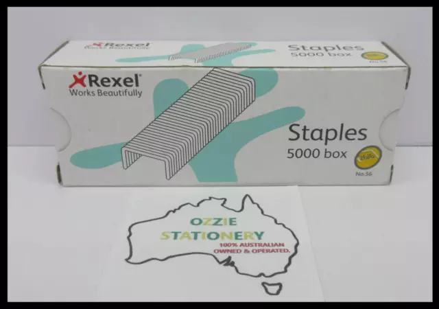 Box of 5000 Rexel No 56 26/6 Staples - Steel - R06025 Full Strip in stock (P)