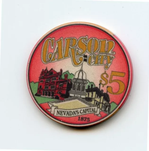 5.00 Chip from the Cactus Jacks Casino Carson City Nevada Capital