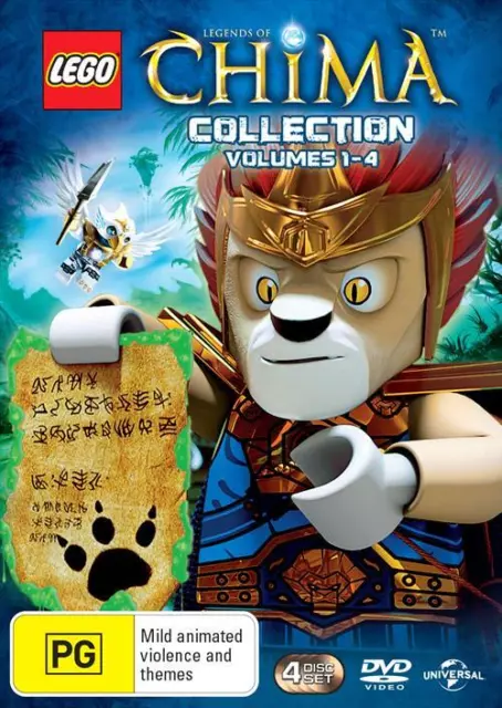 LEGO - Legends Of Chima : Vol 1-4 | Collection (4 Disc Set, DVD, 2013) FREE POST