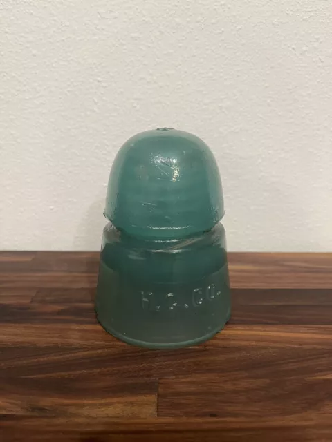 Jade Milky Green H.G.CO. Glass Insulator