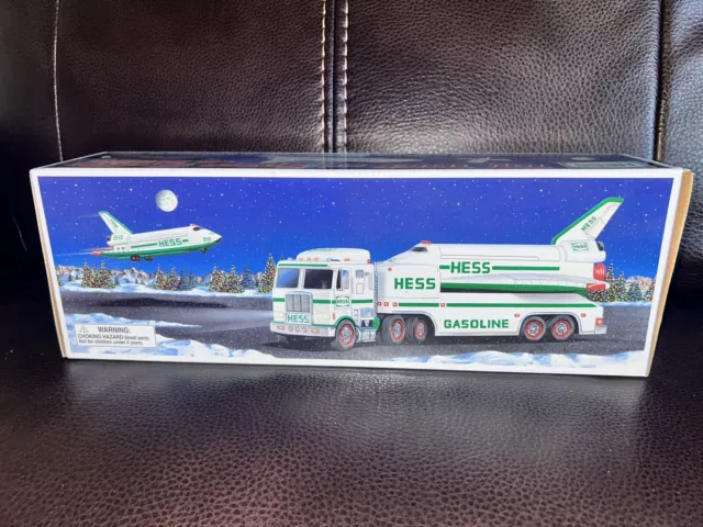 Hess 1999 Toy Truck Outer Space Shuttle Satellite Retractable Parts Sound Lights