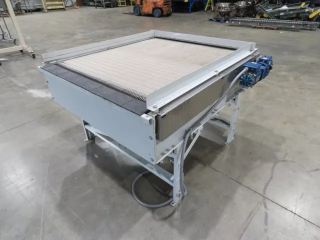 48"x 57" Accumulation Conveyor Table Bi-Directional Re-Flow 13 FPM Chain Drive