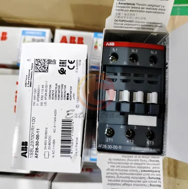1PC New ABB Contactor AF26-30-00-11 24-60V AC/DC 1SBL237001R1100