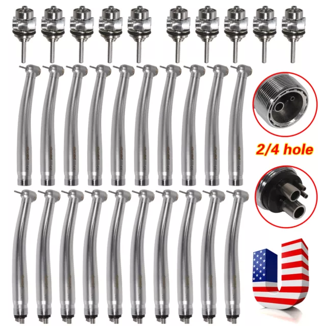 1-10 SANDENT Dental High Speed Handpiece Fit NSK Max 4/2 Holes / Cartridge Rotor