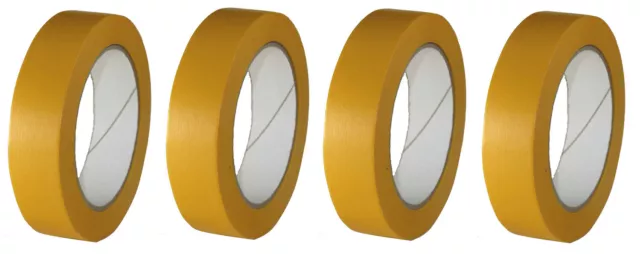 6 Rollen Goldband PLUS 30mmx50m Malerklebeband Malerkrepp Klebeband Tape